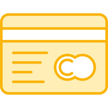 Bozuk para vektör illüstrasyon tasarımı ile kredi kartı