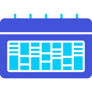 Takvim web simgesi basit illüstrasyon