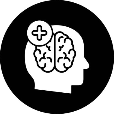 Ruh Sağlığı Değerlendirme Web simgesi, vektör illüstrasyonu