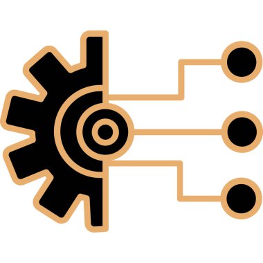 Dişliler. Web simgesi basit tasarım