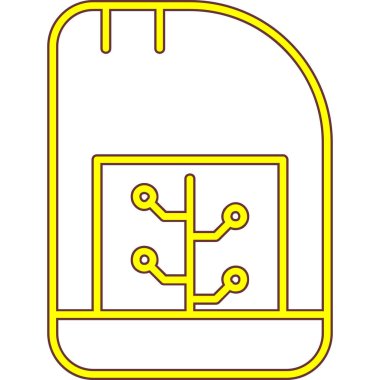 Modern bir simgenin vektör illüstrasyonu