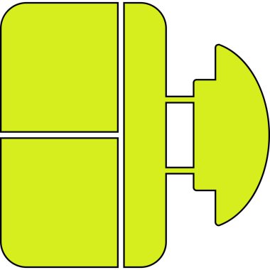 Yeşil ve beyaz arkaplan çizimi