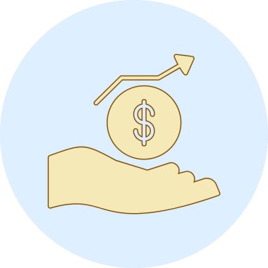 Dolar sembollü para vektör illüstrasyon tasarımı