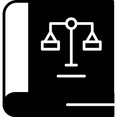 Hukuk simgesinin vektör illüstrasyonu