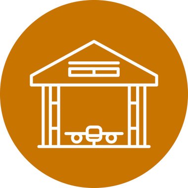 Bir bina simgesinin vektör illüstrasyonu