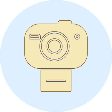 kamera simgesi vektör illüstrasyonu
