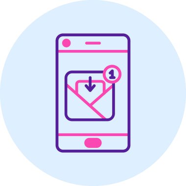 Smartphone Simgesi, vektör illüstrasyonu