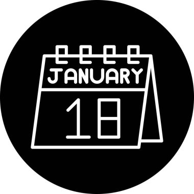 Tarih için 17 Ocak takvim simgesi, tarih, takvim ve takvim