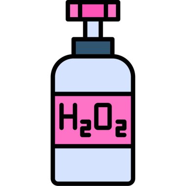 Kimyasal şişe vektör illüstrasyonu