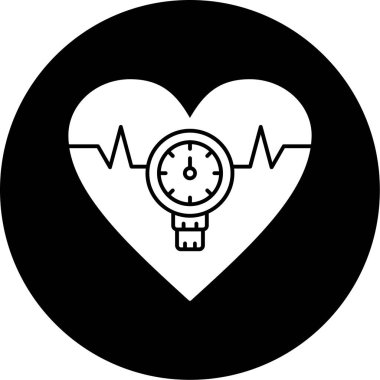 Kalp simgesinin vektör illüstrasyonu