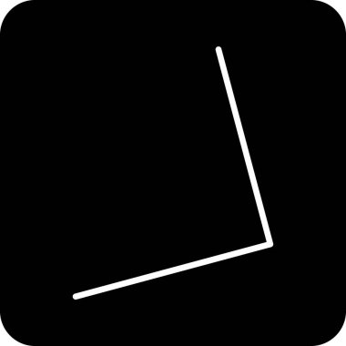 Arkaplanda izole edilmiş resimli simge - kare kablo çerçevesi