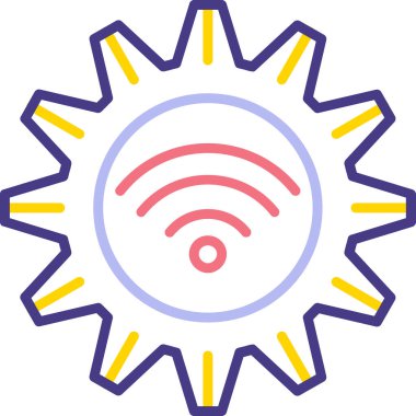 wifi modern ikon vektör çizimi