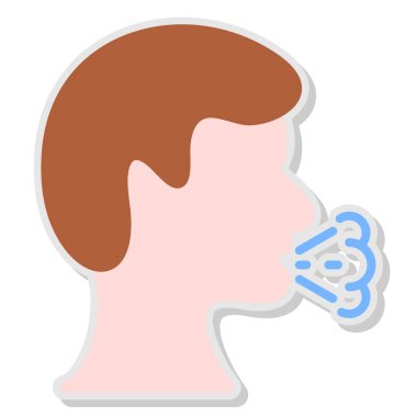 İnsan organ ikonu. Web tasarımı için organ vektör simgelerinin düz tasarımı