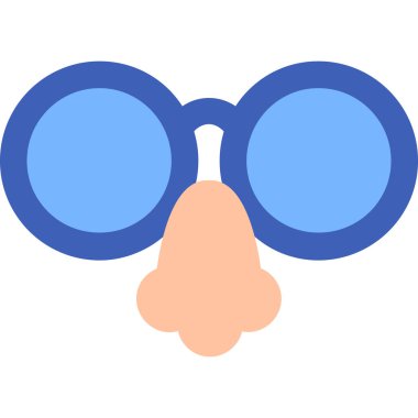 Gözlük. Web simgesi basit illüstrasyon