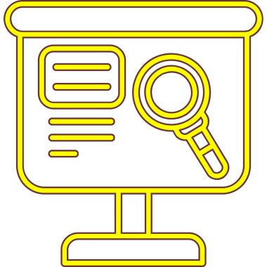 Ara. Web simgesi basit illüstrasyon