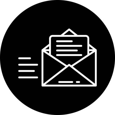 vektör posta simgesi illüstrasyonu