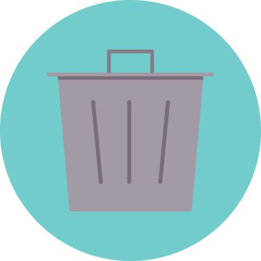 Çöp kutusu simgesi modaya uygun izole edilmiş arkaplan