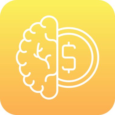 İş ve finans simgesinin vektör illüstrasyonu