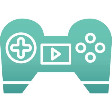 Oyun kontrolörü. Basit vektör illüstrasyonu