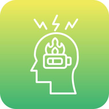 Şimşek simgesinin vektör illüstrasyonu