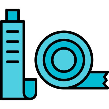 Bir bina simgesinin vektör illüstrasyonu