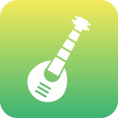 projeniz için akustik gitar vektör simgesi