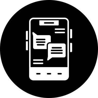 ileti ikonu vektör illüstrasyonu