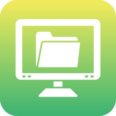 Bilgisayar vektör simgesi modern basit vektör illüstrasyonu