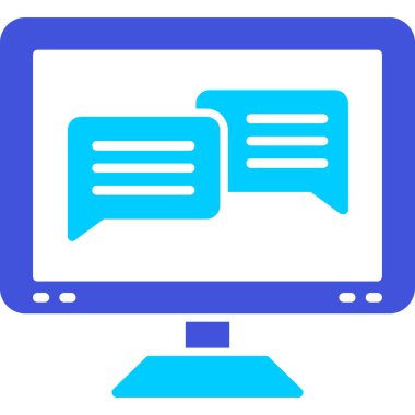 Bilgisayar. Web simgesi basit illüstrasyon