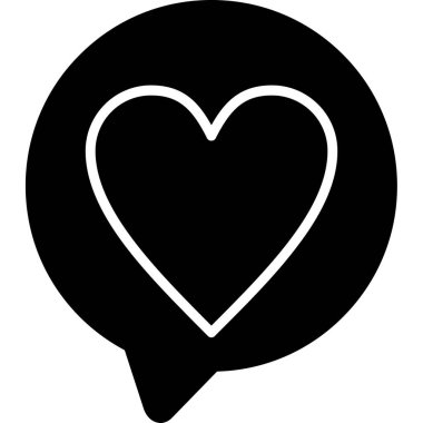 kalp simgesi, vektör illüstrasyonu