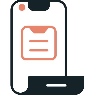 Cep telefonu. Web simgesi basit tasarım