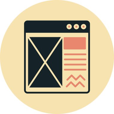 Web simgesi vektör illüstrasyonu