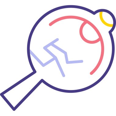 Çizgi film topunun vektör çizimi