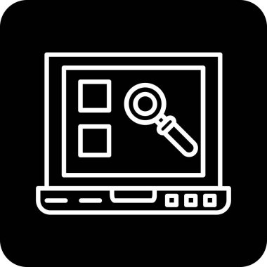 Tarayıcı. Web simgesi basit illüstrasyon