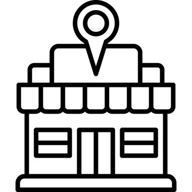 konum pin simgesi, vektör illüstrasyonu