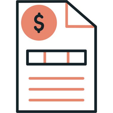 Bill simgesi, modern vektör çizimi tasarımı