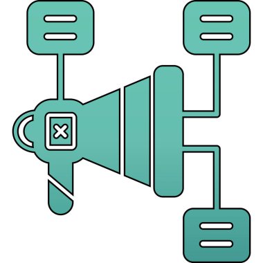 Hoparlör ikonu. Web için ses vektörü simgelerinin özet çizimi