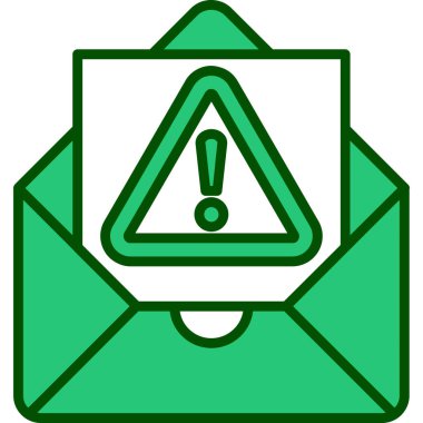 Uyarı e- posta uyarısı simgesi