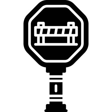 Trafik ışığı simgesi. Kabartma vektör illüstrasyonu, trafik işareti