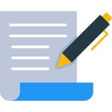 Not vektör simgesi yazılıyor