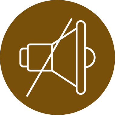 Konuşmacı. Web simgesi vektör illüstrasyonu