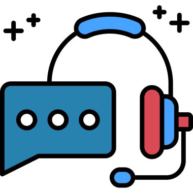 Ses. Web simgesi basit illüstrasyon