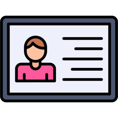 Geliştirme ve vektör illüstrasyonu için web tasarım simgesi