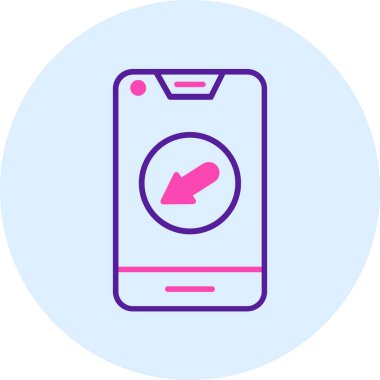 Akıllı telefon modern simgesinin vektör çizimi