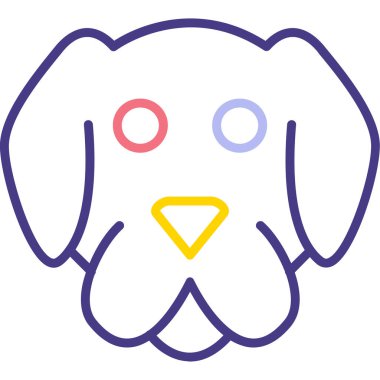 Şirin köpeğin vektör çizimi