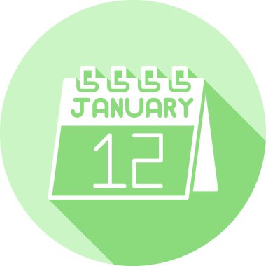 19 Ocak tarihli tek bir günlük takvimde, tarih