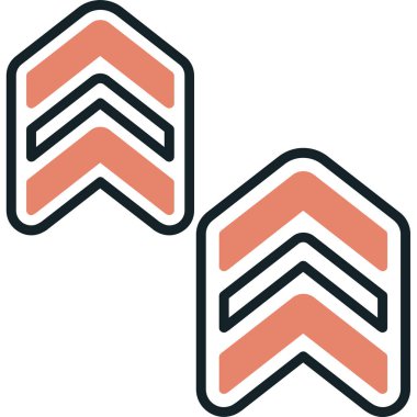 ok ok yönü simgesi