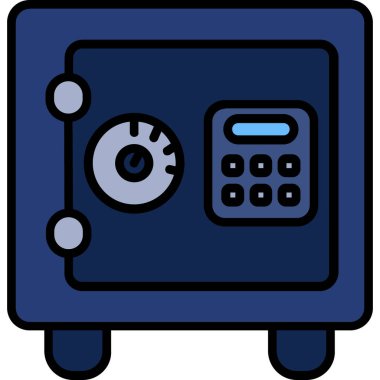 Mavi bir simgenin vektör illüstrasyonu