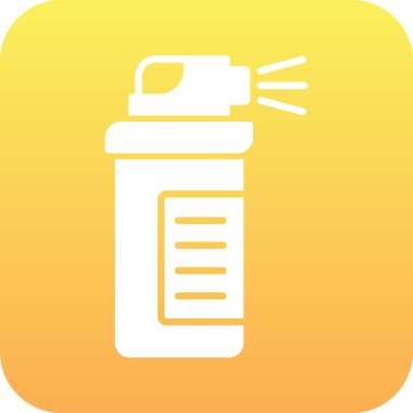 İçinde hap olan sarı bir şişe ikonu.