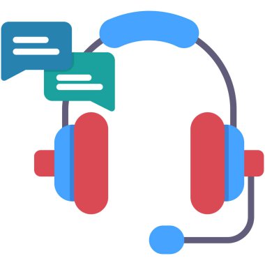 Konuş. Web simgesi basit illüstrasyon